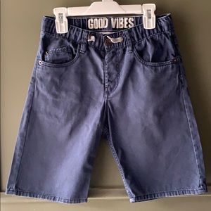 Boys blu shorts.